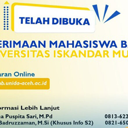 Universitas Iskandar Muda Buka Pendaftaran Mahasiswa Baru Tahun Akademik 2025/2026